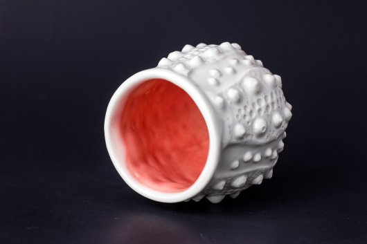  Urchin Cup - Shell Pink, Urchin Bowls -  artwork by Emily Miller