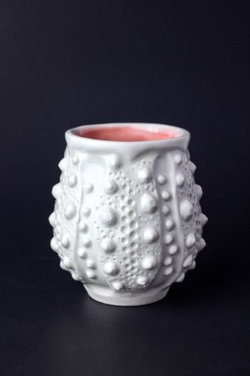 Urchin Cup - Shell Pink, Urchin Bowls -  artwork by Emily Miller