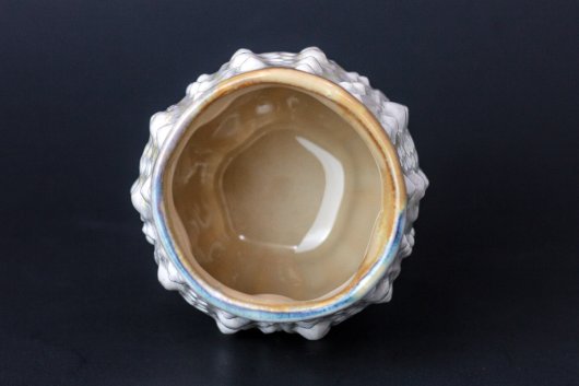  Urchin Cup - White Peaches, Urchin Bowls -  artwork by Emily Miller