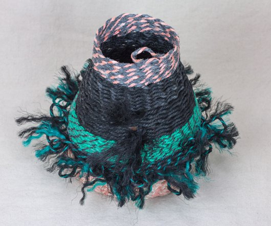  Pink Granite Coast Basket, Ghost Net Baskets -  artwork by Emily Miller