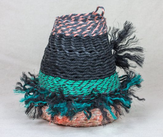  Pink Granite Coast Basket, Ghost Net Baskets -  artwork by Emily Miller