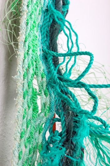 Detail Seagrass Portal, Ghost Net -  artwork by Emily Miller