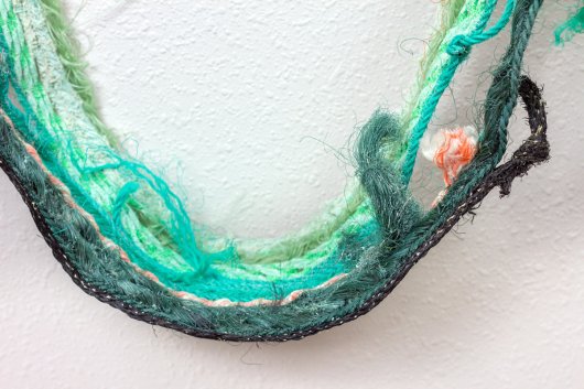 Detail Seagrass Portal, Ghost Net -  artwork by Emily Miller