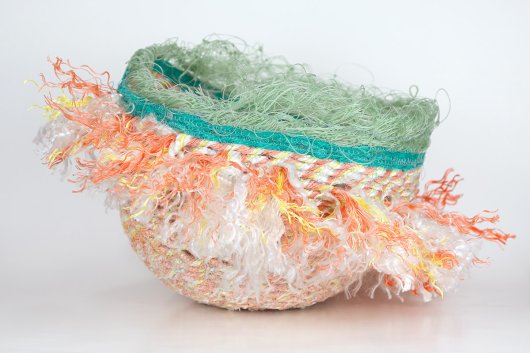  Klamath Basket, Ghost Net Baskets -  artwork by Emily Miller