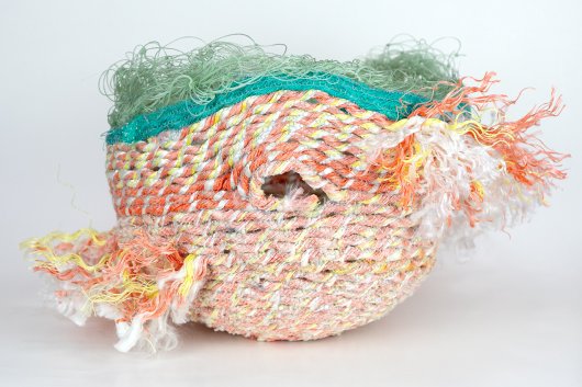 Klamath Basket, Ghost Net Baskets -  artwork by Emily Miller