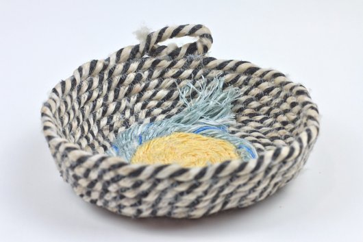  Zebra Moray Bowls, Ghost Net Baskets - stonington baskets artwork by Emily Miller